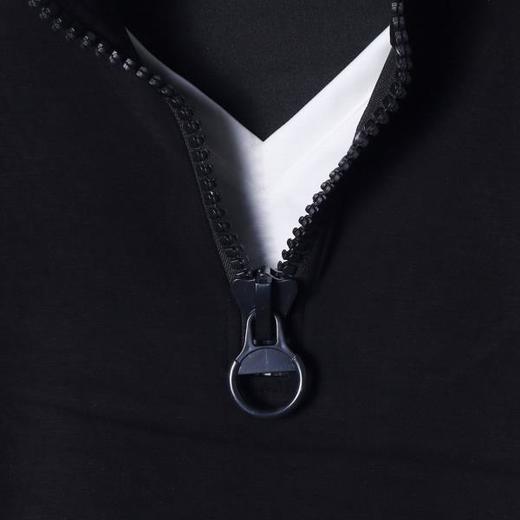 WY502秋冬季时尚个性纯色半拉链立领假两件卫衣休闲百搭宽松上衣 商品图2