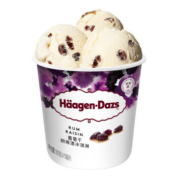 哈根达斯（Haagen-Dazs）葡萄朗姆酒大桶冰淇淋 473ml/桶 家庭装 雪糕 商品图3