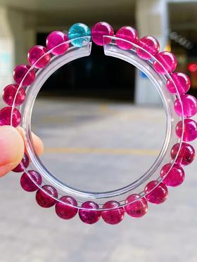 7mm-8mm单圈全色红碧玺手串