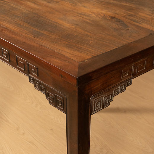 清 红木回纹四面平方桌 商品图2