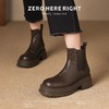 ZHR则则切尔西短靴女2024秋冬通勤加绒女靴法式百搭瘦瘦靴烟筒靴 商品缩略图9
