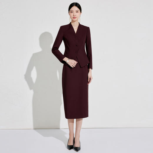 安可拉红西装套装女2026冬职业装 商品图5