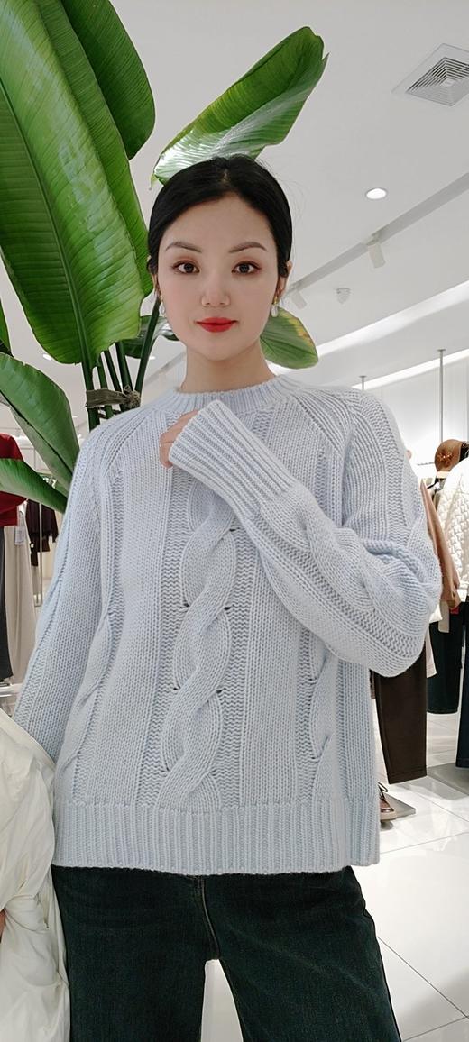 48767C麻花辫山羊绒毛衫 商品图1