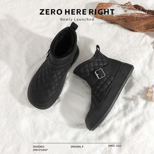 ZHR则则加绒防水雪地靴防滑女鞋2024冬季新款加厚保暖百搭棉鞋女 商品图6