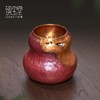 【样品特惠】臻宝堂铜建水葫芦型茶洗小号纯手工锤纹茶渣桶家用茶具茶道配件福禄双全建水 商品缩略图0