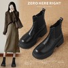 ZHR则则切尔西短靴女2024秋冬通勤加绒女靴法式百搭瘦瘦靴烟筒靴 商品缩略图1