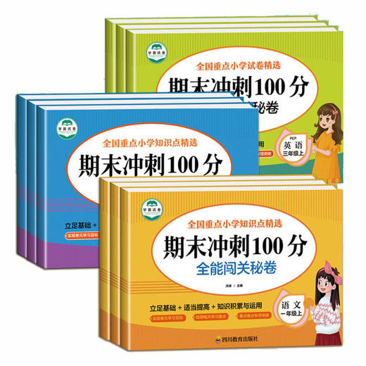 全国重点小学试卷精选 人教版 期末冲刺100分一年级二年级三年级四年级五年级六年级上下册试卷 商品图4
