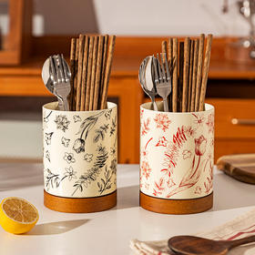 摩登主妇网红高颜值筷子收纳厨房家用2024新款陶瓷筷子筒筷子笼
