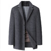 【可拆卸内胆】【新款DLC】大依优型品质双面呢羊毛呢大衣外套商务夹克男宽松加肥加大码上衣胖子正装休闲 商品缩略图1