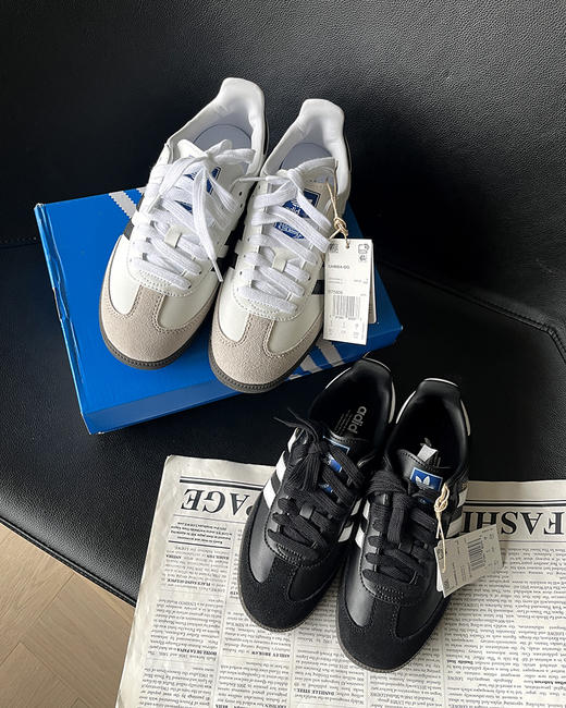 现货 THS 11.25-无 阿·迪家 情侣款 简约轻便德训鞋 samba系列经典板鞋 2色 QZ099 商品图4