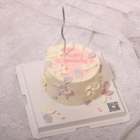 粉系裱花蛋糕kc586