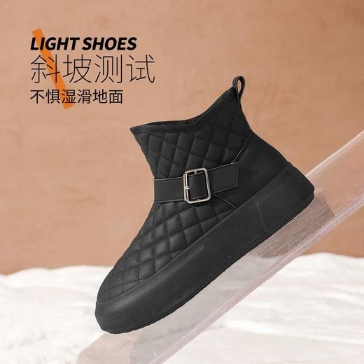 ZHR则则加绒防水雪地靴防滑女鞋2024冬季新款加厚保暖百搭棉鞋女 商品图3