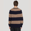 YMC SUEDEHEAD STRIPE CREW KNIT 英国羊羔毛男装圆领条纹毛衣 商品缩略图2