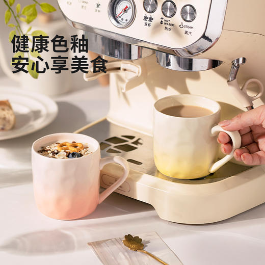摩登主妇渐变马克杯女陶瓷杯家庭套装杯子高颜值早餐杯家用喝水杯 商品图2