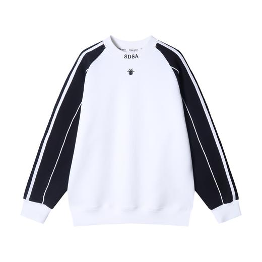 WY577季新款时尚个蜘蛛刺绣拼色圆领套头卫衣宽松休闲百搭上衣 商品图1