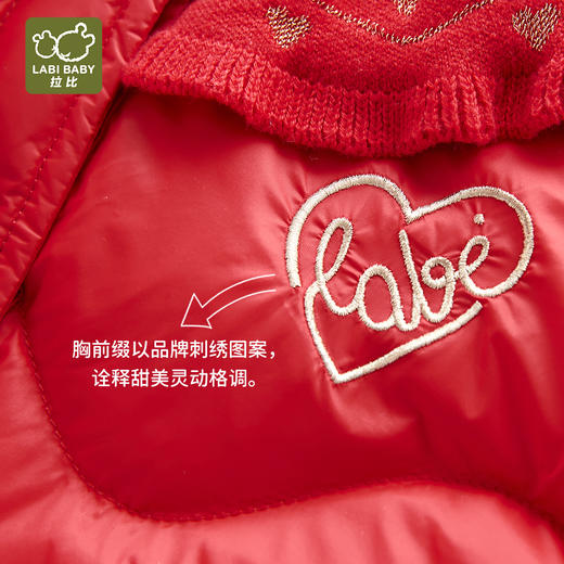 拉比-童衣类（冬）H4绮想羽绒反领全开外套(PH) 商品图3