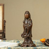 清 沉香木雕如意观音 商品缩略图4