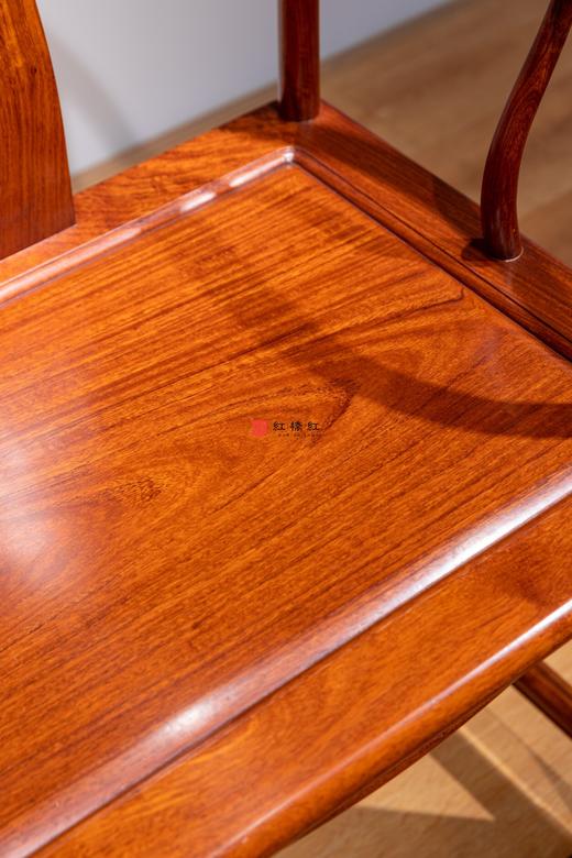 红桥红 家具严选  缅甸花梨(大果紫檀） 【安思远 藤条垂手 圈椅 单椅】 商品图4