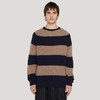 YMC SUEDEHEAD STRIPE CREW KNIT 英国羊羔毛男装圆领条纹毛衣 商品缩略图0