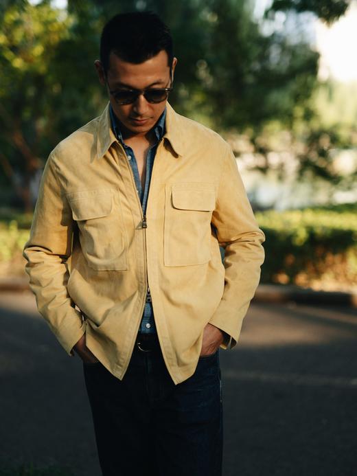 Fioroni 黄色小羊皮麂皮夹克 商品图2