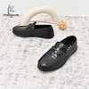 经典鲨2024年秋季新款百搭黑色男士一脚蹬柔软舒适平底豆豆鞋KW08-D33191 商品缩略图2