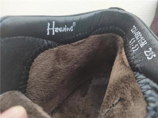 豪行冬新款23446019M牛皮低跟休闲加绒女靴棉靴 商品图4