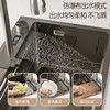 帝王洁具水槽纳米枪灰色304不锈钢大单槽OH67008 商品缩略图3