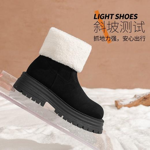 ZHR则则长筒加绒雪地靴保暖两穿棉鞋女2024冬季新款时尚防滑靴子 商品图7