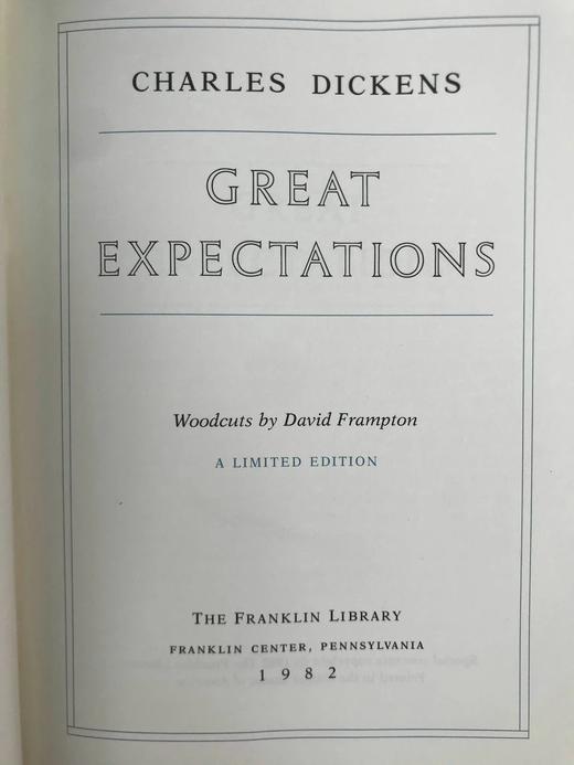 限量版！狄更斯《远大前程》 配多幅木版画插图 豪华皮装18开 商品图4