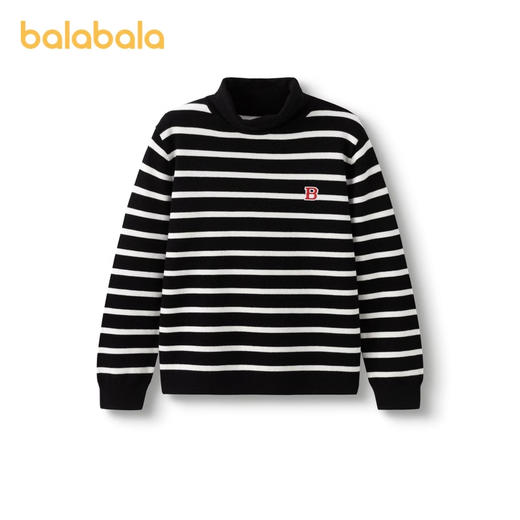 巴拉巴拉童装儿童中高领毛衣秋冬新款小大童套头男女童针织衫【巴拉巴拉专场】 商品图3