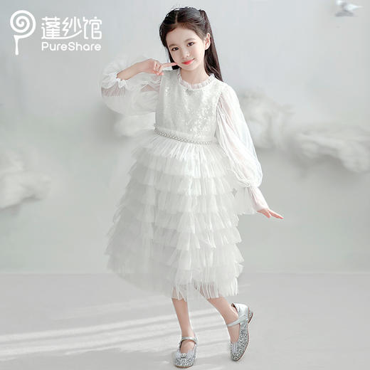 【非质量问题不退换哦】PureShare 蓬纱馆雪落礼服裙 商品图3