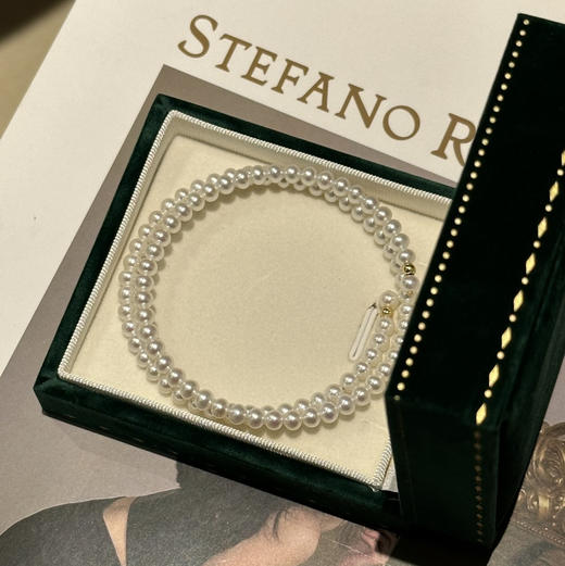 又慵懒又精致 谁家的手镯这么好看呦 珍珠手镯安排上啦 4-5mm 很经典呢 很亮 圆润均匀 商品图4