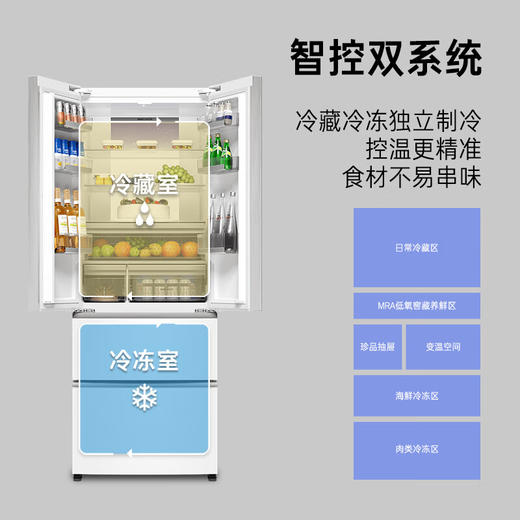 卡萨帝（Casarte）星空470升【星悦】超薄嵌入式法式家用双系统冰箱 商品图7