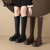 ZHR厚底超细长筒靴女2024新款气质百搭瘦瘦靴显瘦骑士靴洋气女靴 商品缩略图4