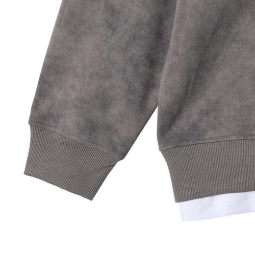 WY730秋冬新款男士连帽假两件套头长袖宽松韩版扎染时尚百搭长袖卫衣 商品图4