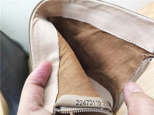 豪行冬季新款22473119牛皮中跟加绒休闲女靴棉靴短靴 商品图2