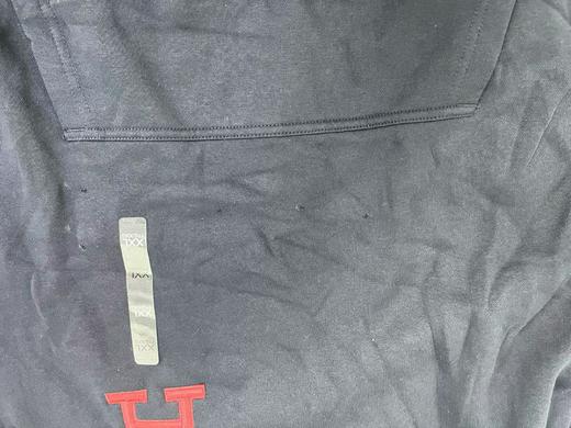 瑕疵Tommy Hilfiger/汤米 男士内加绒保暖刺绣标袋鼠兜抽绳连帽卫衣 商品图2