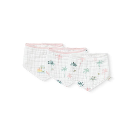 【商场同款】英氏婴儿口水肩纯棉抗菌宝宝吃饭围脖三件装2025新款 商品图4