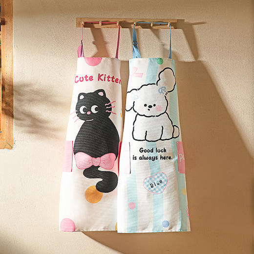 摩登主妇围裙厨房家用2024新款罩衣女做饭围腰可爱高颜值防水防油 商品图3