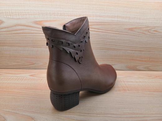 豪行22492176牛皮休闲女单时装靴女短靴 商品图4