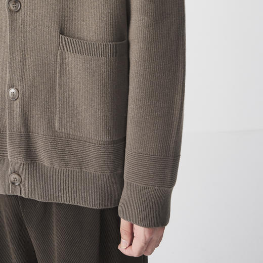 墨麦客远红外升温针织外套男2024冬季新款简约肌理男士夹克20692 商品图2