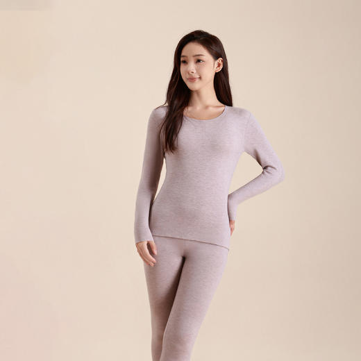 连绵·320g羊绒桑蚕丝保暖内衣套装 商品图11