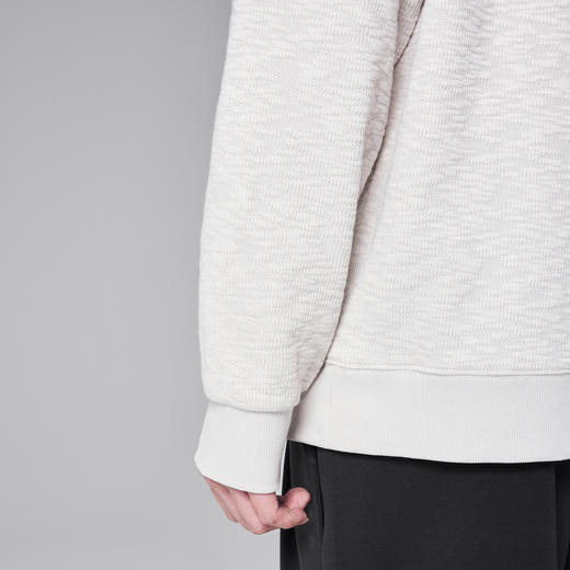 竹节肌理提花男士卫衣2024秋款宽松休闲卫衣男55586 商品图3