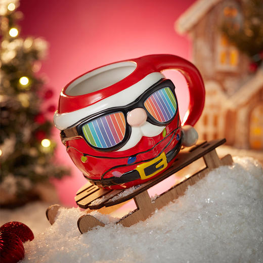 共禾京品酷炫魔法圣诞老人杯可爱陶瓷马克杯创意生日送礼圣诞礼物 商品图1