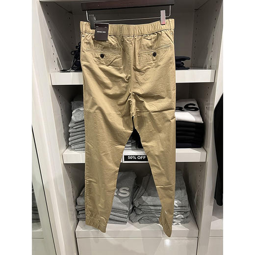 Michael Kors/MK Slim Fit 男士纯色休闲百搭修身束脚休闲裤 商品图3