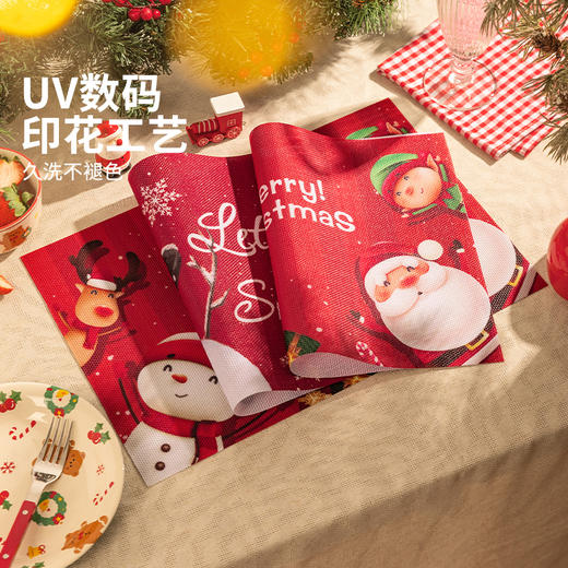 摩登主妇圣诞隔热垫家用防滑防烫垫创意隔热餐桌垫耐高温杯垫锅垫 商品图1