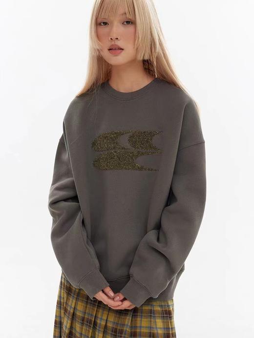 CryingCenter 奶油花纱工艺短卫衣 哭喊中心 商品图1