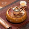 臻宝堂壶承大漆圆形干泡台纯手工金鱼养壶蓄水小茶盘高端茶具配件金波游鱼壶承 商品缩略图3