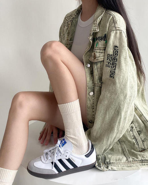 现货 THS 11.25-无 阿·迪家 情侣款 简约轻便德训鞋 samba系列经典板鞋 2色 QZ099 商品图3