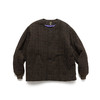 Needles Quilted Crew Neck Wool Windowpane 羊毛无领夹棉大衣 商品缩略图3